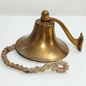 Antique Brass/Bronze Hanging Ship's Bell